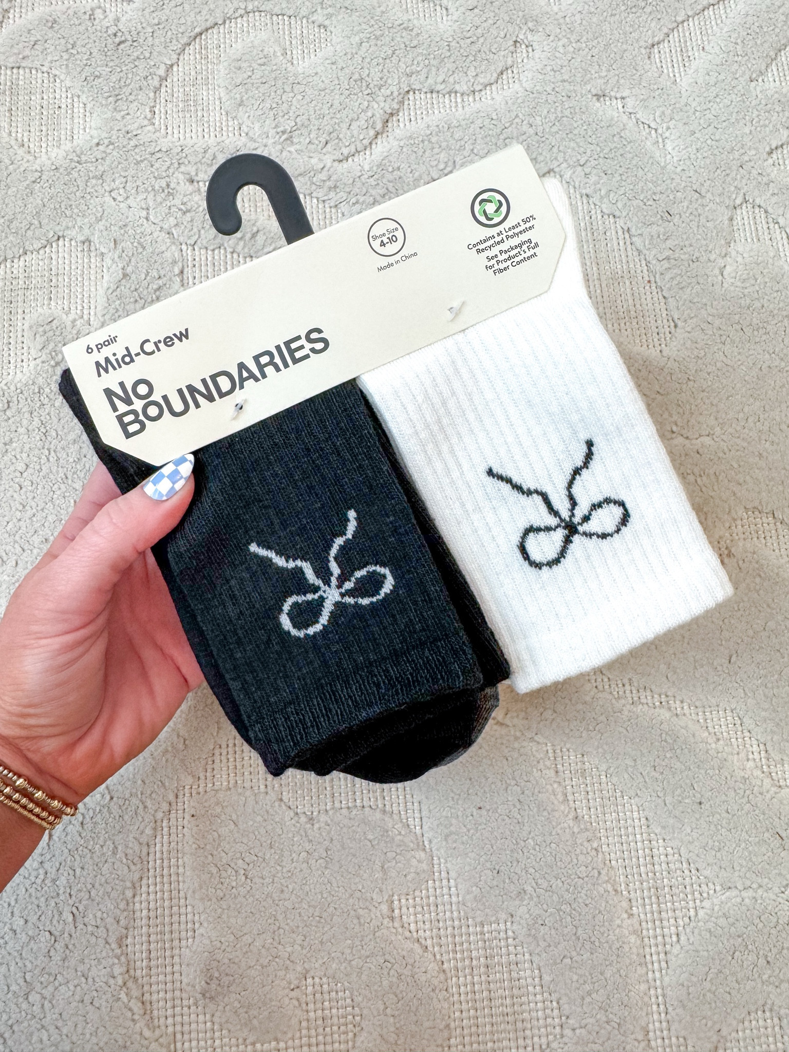 Cute bow detail crew socks - only $6.97.

#LTKSeasonal