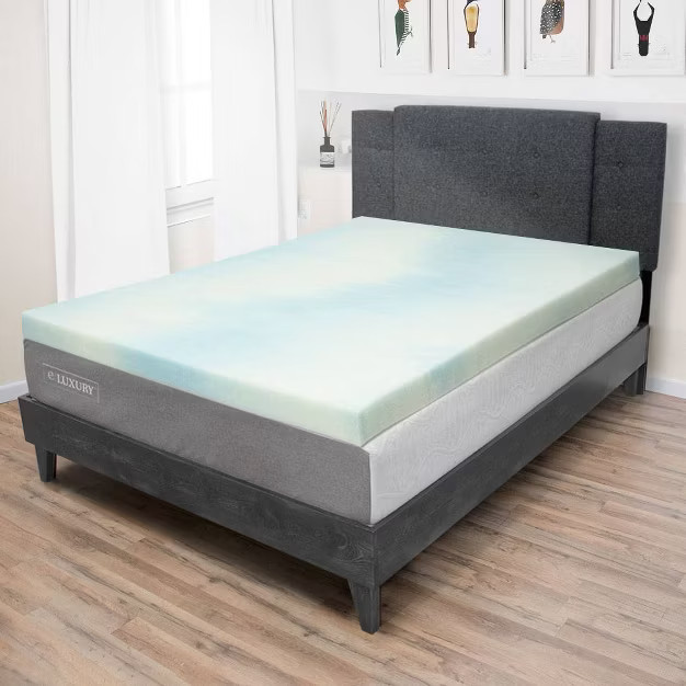 eLuxury 3.0'' Gel Memory Foam Mattress Topper | Target