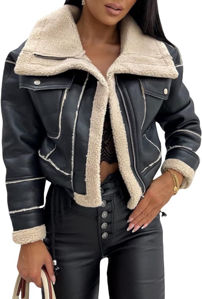 Women Blazer Jacket Solid Long Sleeve Open Front Button Peak Collar Work Office Suit Jacket... | Amazon (US)