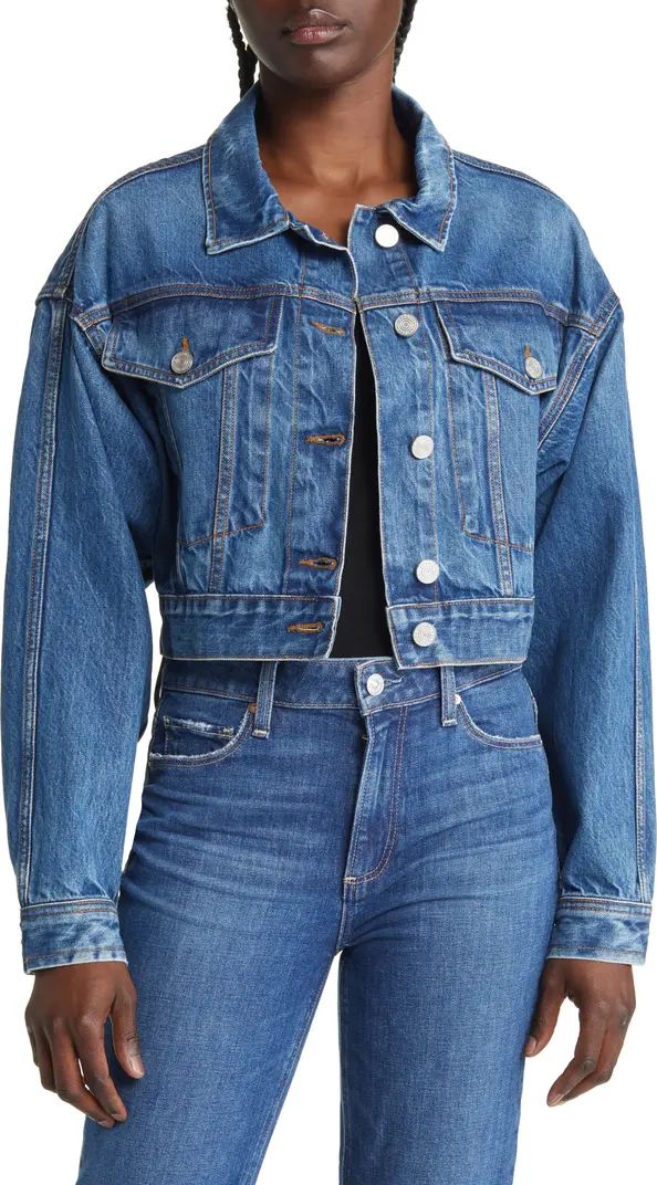 Oversize Crop Denim Jacket | Nordstrom