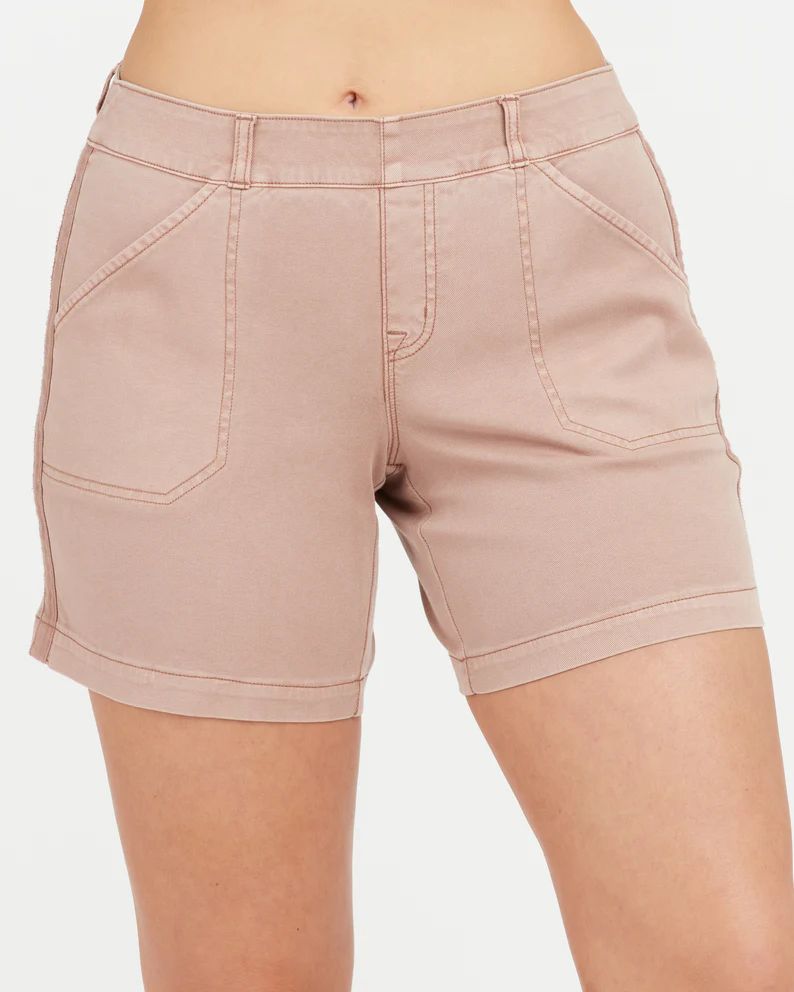 Stretch Twill Shorts, 6 | Spanx