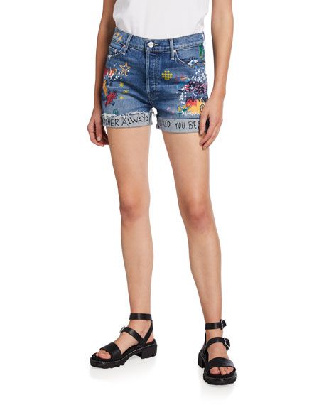 The Vagabond Cuffed Frayed Shorts | Neiman Marcus