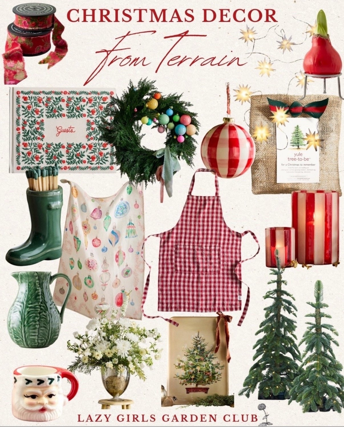 Adorable fun and lazy girl approved garden Christmas decor from Terrain 🪴🎄🌸🎁

#LTKHoliday #LTKSeasonal #LTKHome