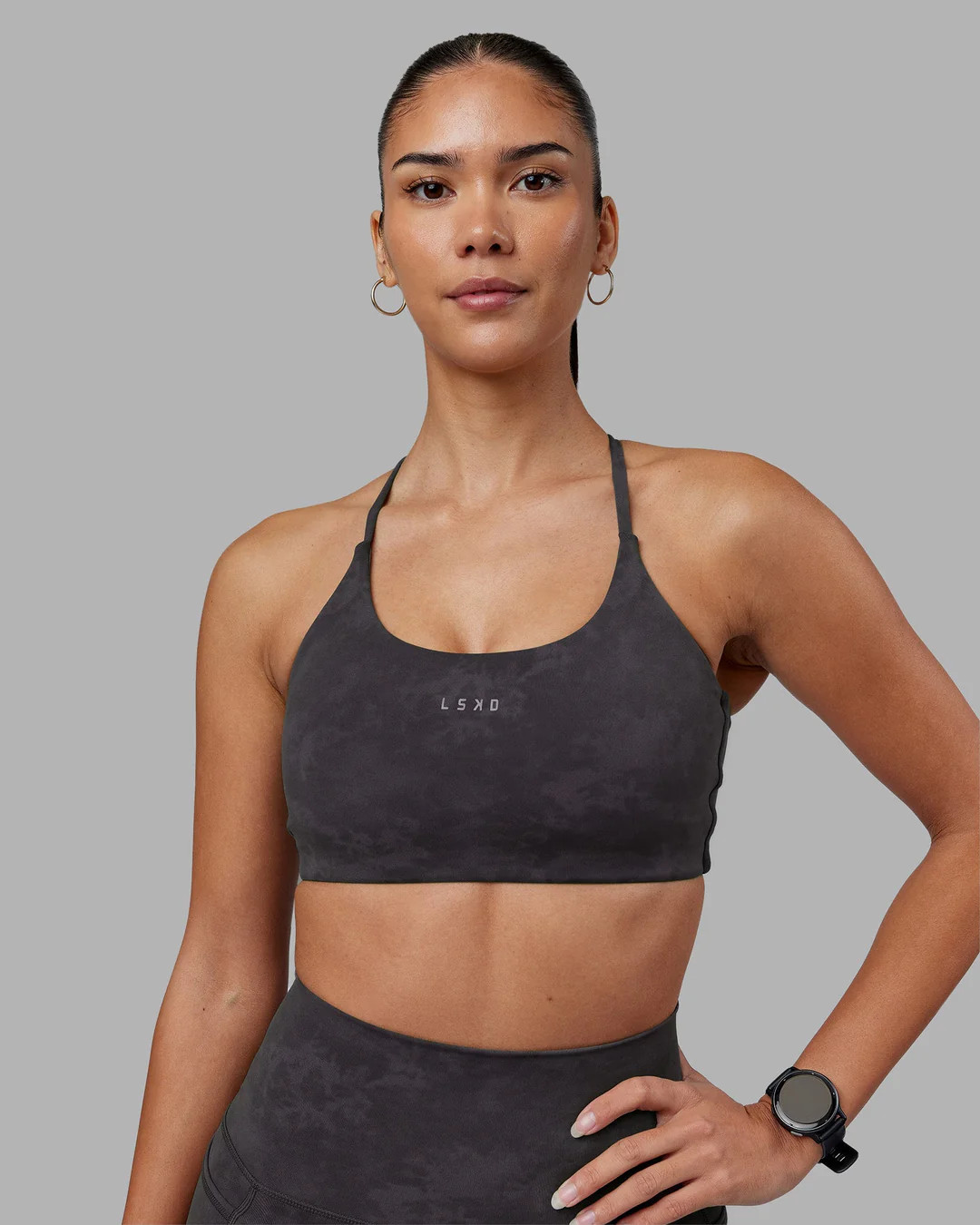 Twist Sports Bra - Dark Storm Wash | LSKD | LSKD