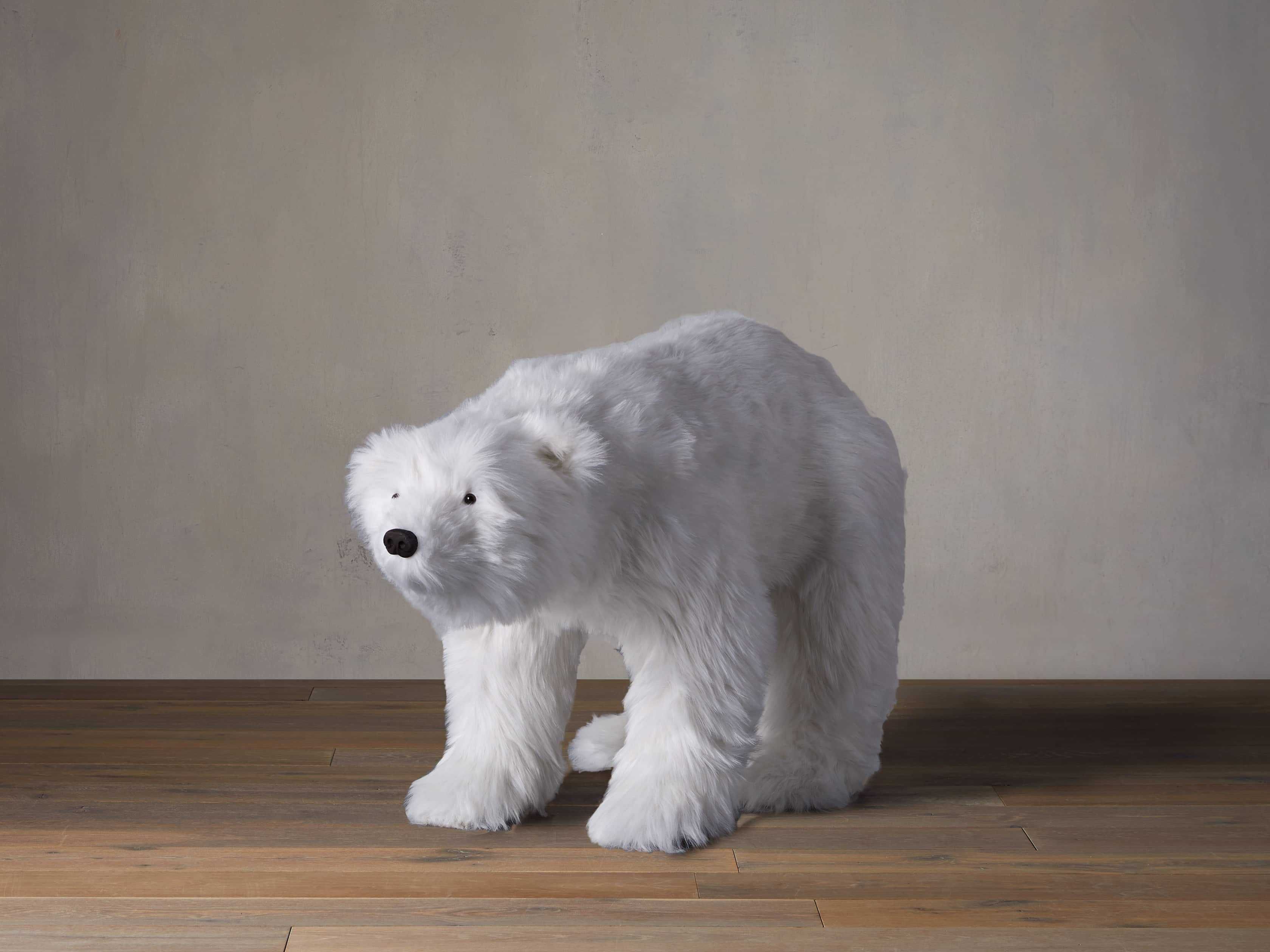 Faux Polar Bear Cub | Arhaus