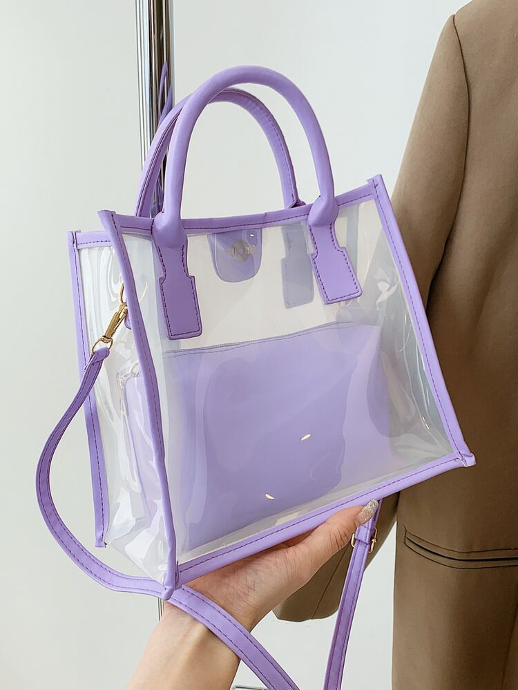 Minimalist Clear Square Bag | SHEIN