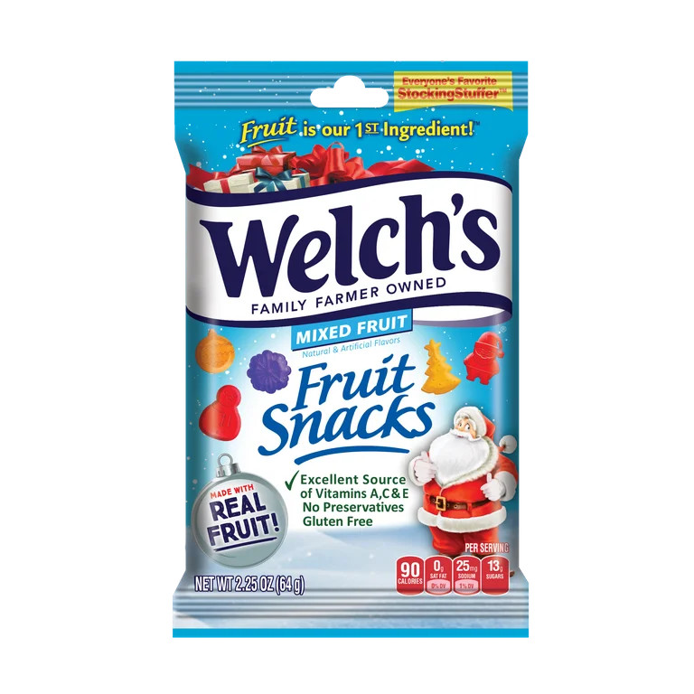 Welch's Fruit Snacks Mixed Fruit, 2.25oz Bag - Walmart.com | Walmart (US)