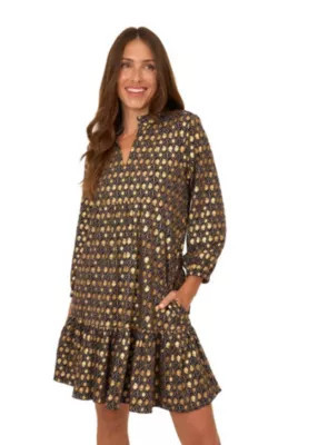 Cabana Life Women's Relaxed Dress, Black, Large | Belk