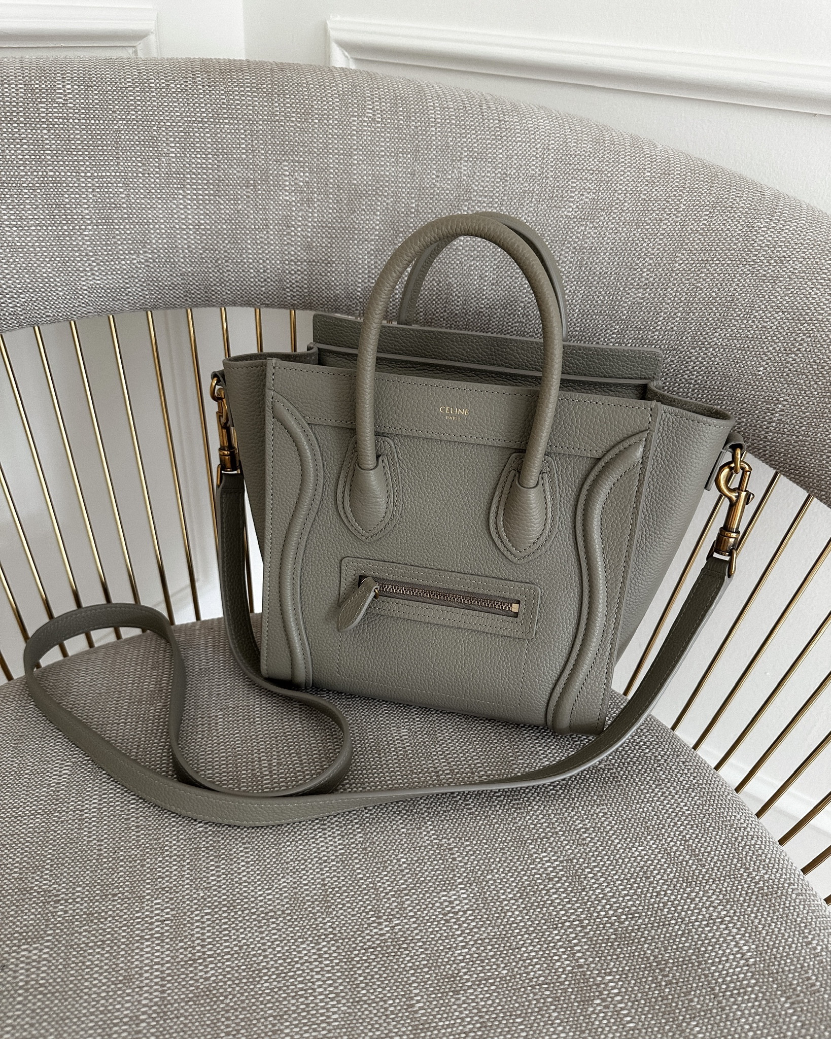 Celine Nano Luggage Bag in Sage (discontinued color), Celine handbag, Celine nano bag, designer handbag, #designerbag #crossbodybag 

#LTKitbag #LTKFind