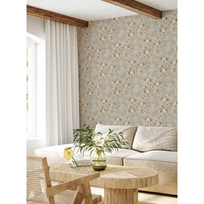 Earthy Botanics Peel And Stick Wallpaper | Wayfair North America