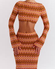 Mistress Rocks - chevron Multicolour Knit Open Back Top, Skirt, & pants Set!
// missoni vibes!

#LTKStyleTip #LTKTravel #LTKSeasonal