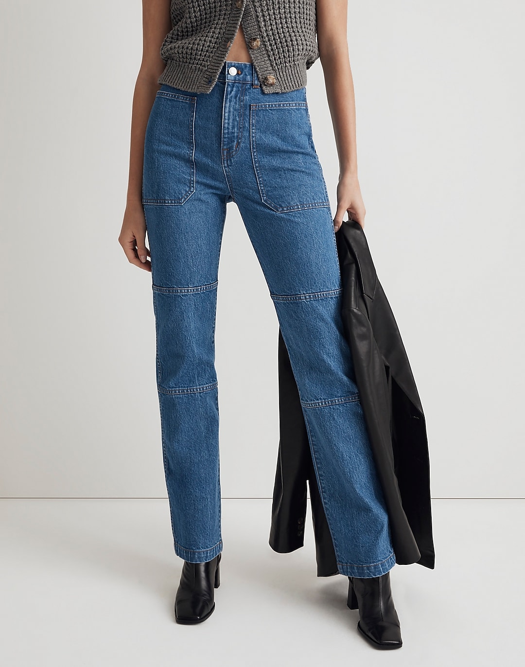 The Petite '90s Straight Utility Jean in Fenwood Wash | Madewell
