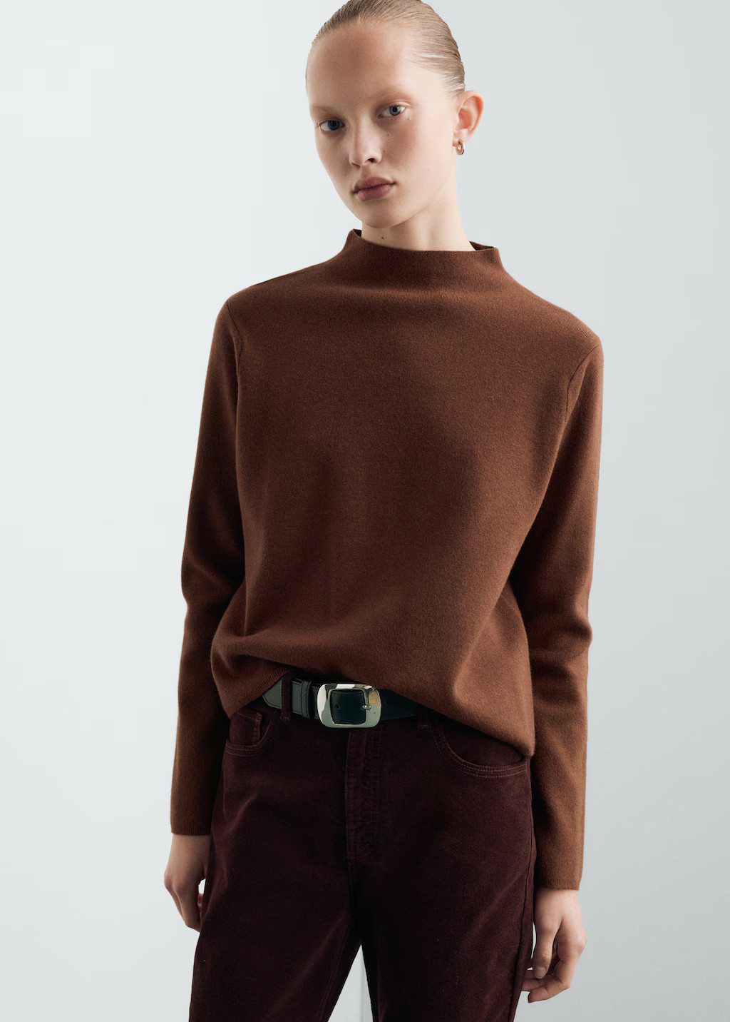 Knitted sweater with perkins neck | Mango (US/MX/AU)