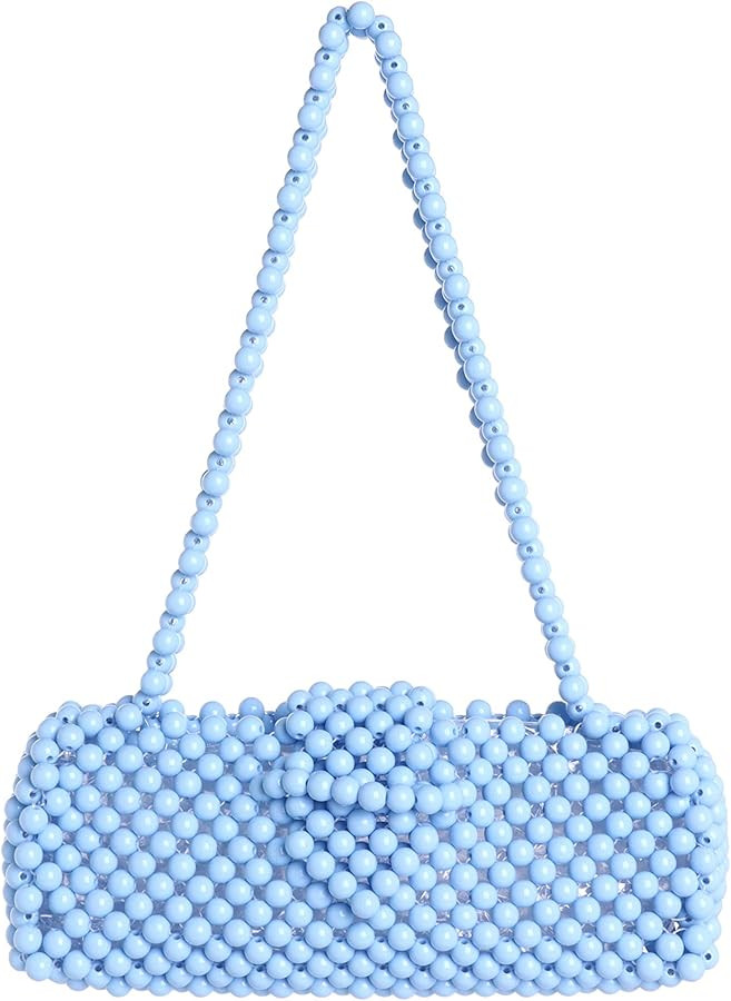 YIFEI YUSHINY Women Candy Colored Beaded Acrylic Shoulderbag Evening Handmade Bags for Wedding Pa... | Amazon (US)