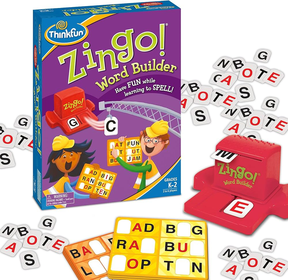 ThinkFun 7706-T Zingo Word Builder Early Reading Game - Award Winning Game for Pre-Readers and Ea... | Amazon (US)