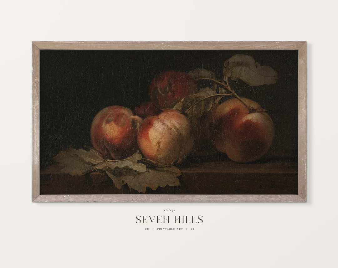 Still Life Frame TV Art, Samsung TV Vintage Fruits Oil Painting, Digital Download TV59 - Etsy | Etsy (US)