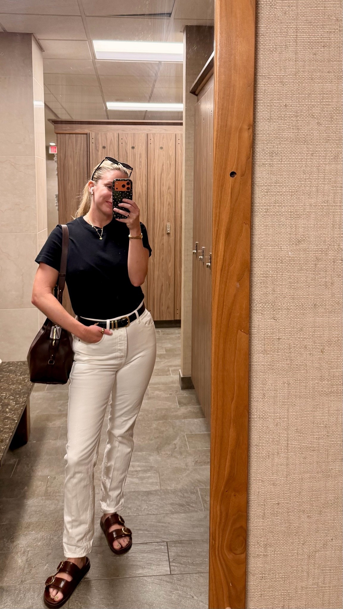 Sometimes the simplest outfit hits! Plain comfortable black tee with my favorite white jeans from @SEZANE 🤍👏🏻 all elevated with my staple accessories 

everything linked below ✨

#LTKdayinmylife #LTKootd #LTKSeasonal
