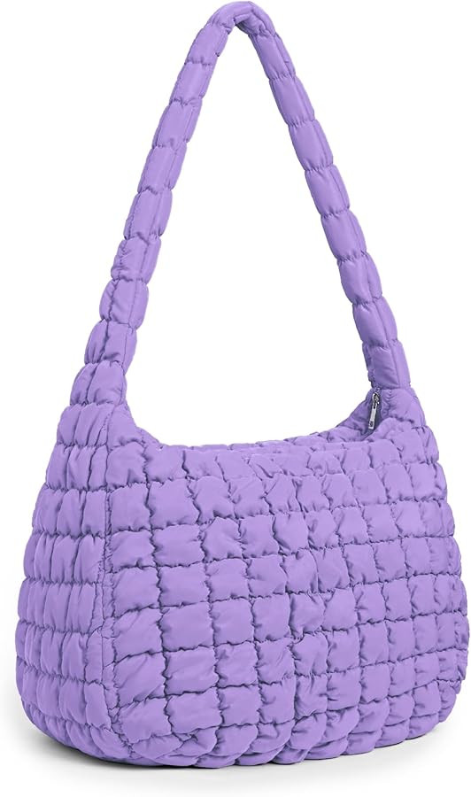 Puffer Tote Bag for Women, Quilted Crossbody Bag Oversized Padding Shoulder Bag Puffy Hoho Bag Tr... | Amazon (US)
