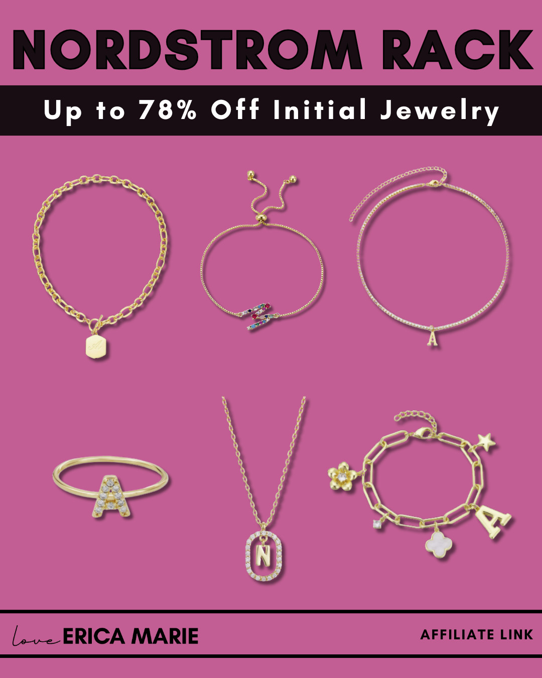 Up to 78% off these pretty initial jewelry pieces! Simple, meaningful, and easy to wear every day, initial necklaces and bracelets always feel a little extra special because they add that personal touch. They make such a great gift for Mother’s Day, graduations, birthdays, or really any special occasion. nordstrom rack, jewelry, gift idea 

 #LTKMothersDay #LTKSaleAlert
