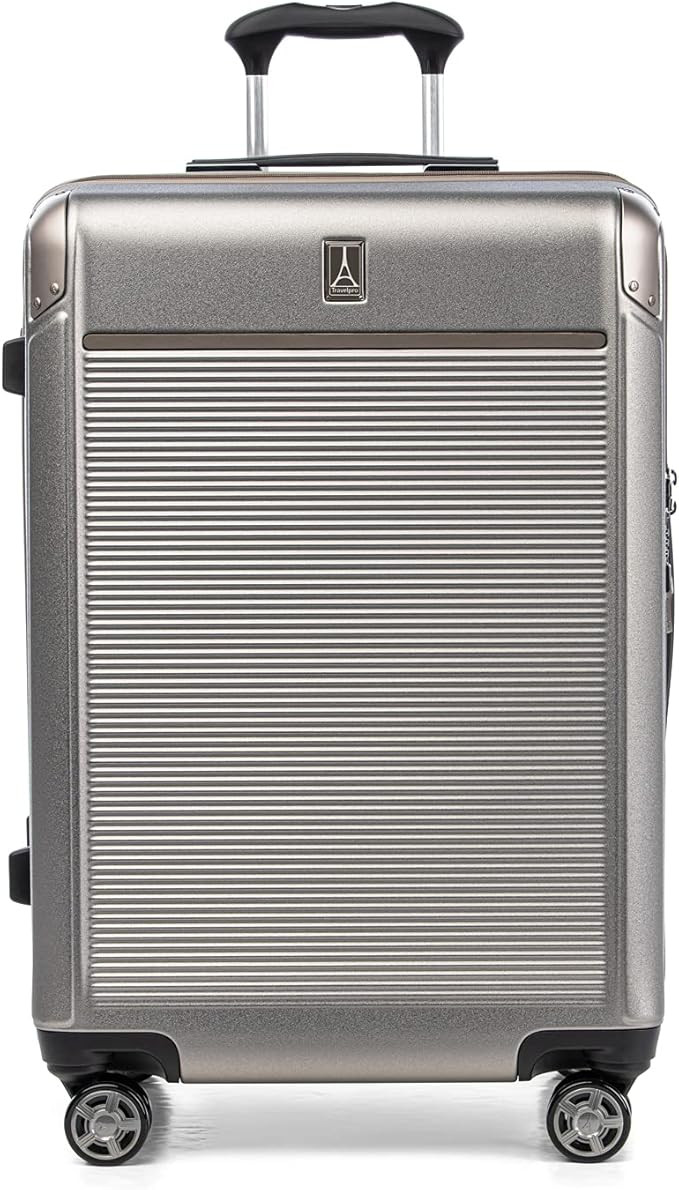 Travelpro Platinum Elite Hardside Expandable Checked Luggage, 8 Wheel Spinner, TSA Lock, Hard She... | Amazon (US)