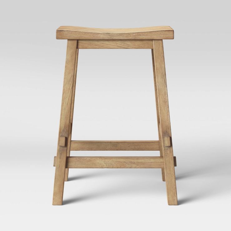 Halifax Farmhouse Wood Counter Height Barstool - Threshold™ | Target