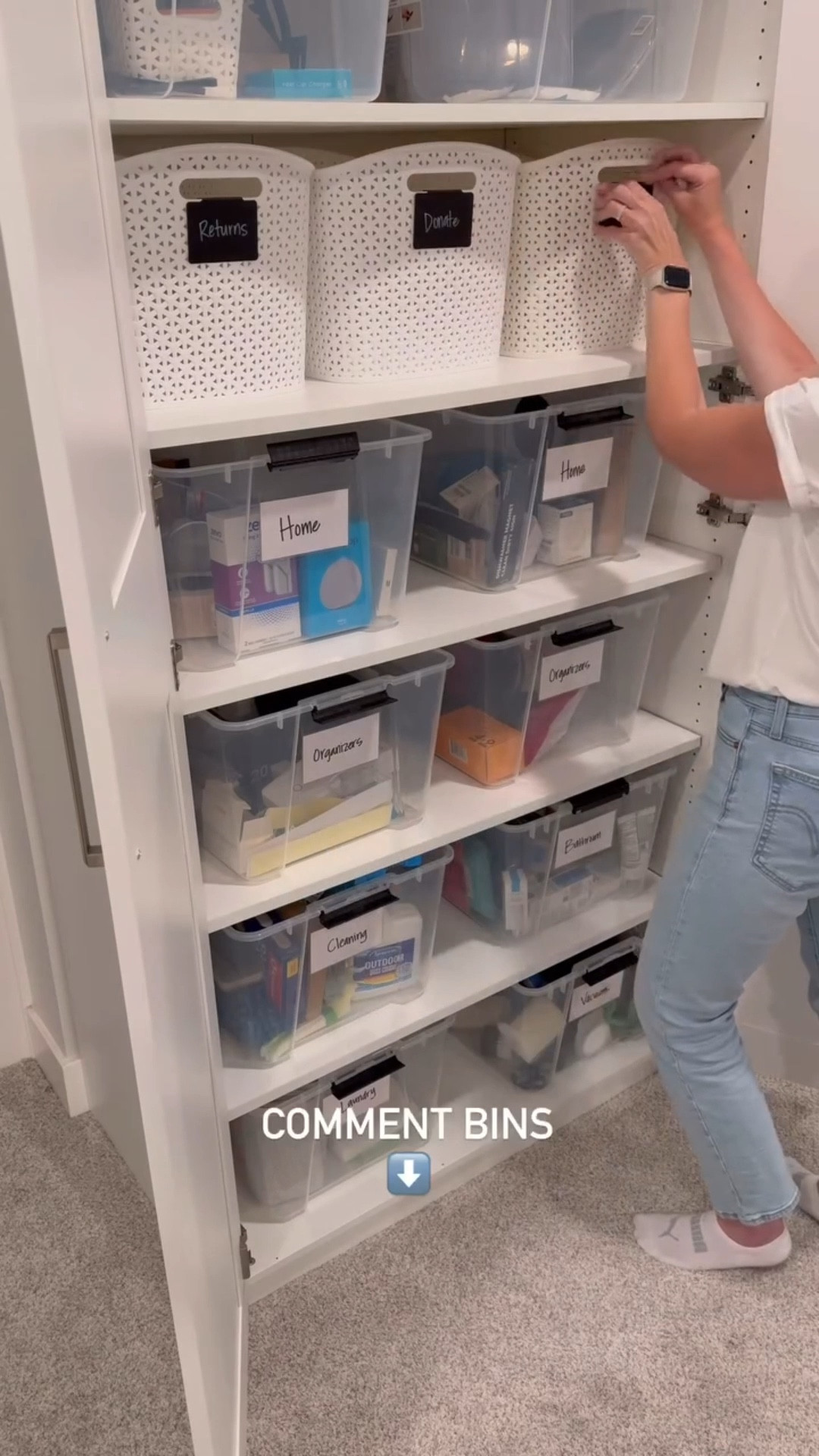 3 Bins every home should have…
Returns
Donations
O.P.S. (Other People’s Shiz)

If I don’t give stuff a home it just floats around the house. Can you relate?


Disclaimer: Commissions earned as an Amazon Partner #AD

#declutter #organizingideas #momlife 
#cleaning #home #cleaningtips #organizer #lifehack

Decluttering and Organizing | Kitchen | Home Improvements | DIY | Drawer Organizer | Garage | Shoe Rack | Home

#LTKSeasonal #LTKmomlife #LTKHome