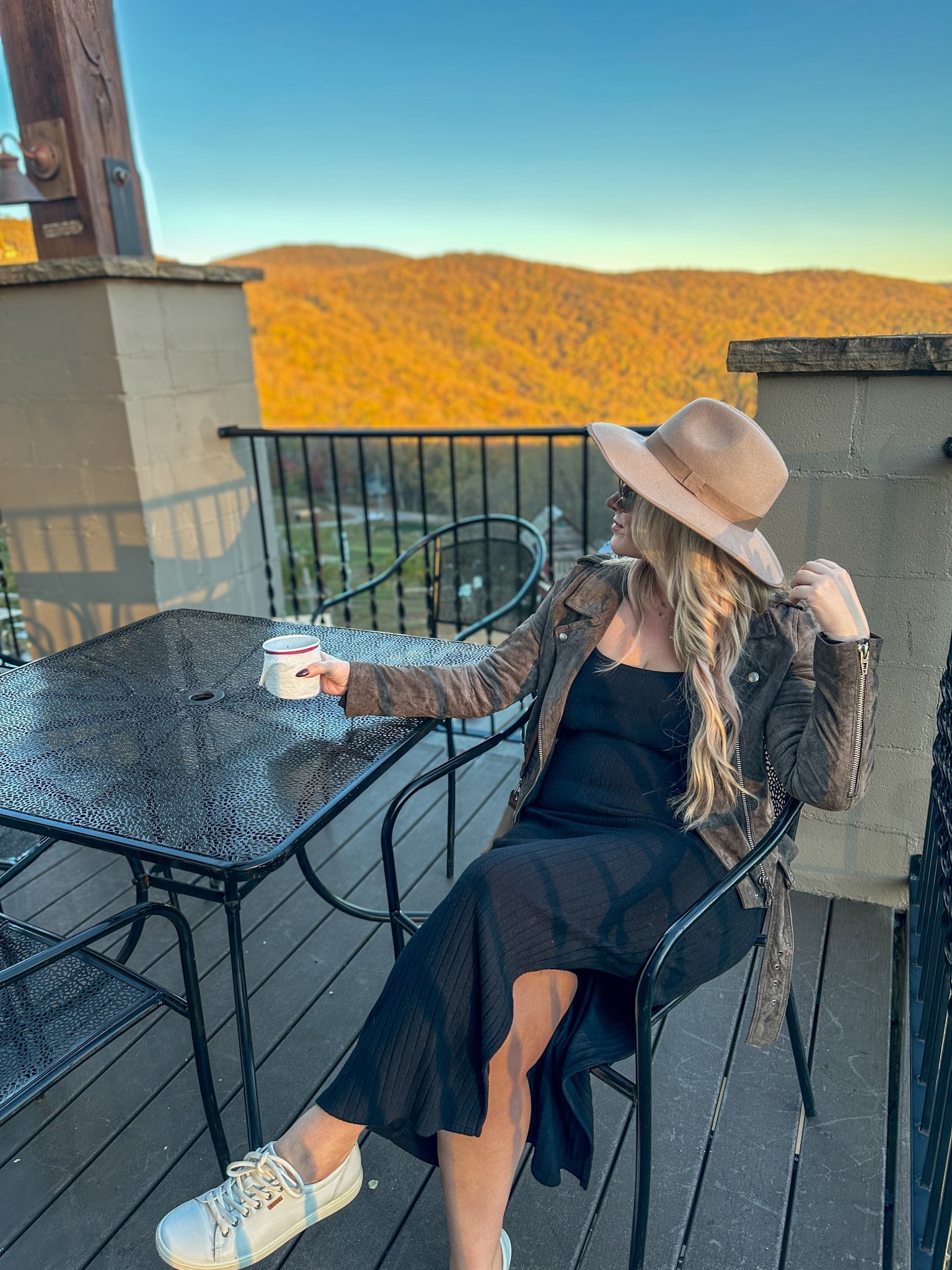 A breezy fall travel outfit for my last fall trip to north Georgia! LOVED taking in the Appalachian mountains in beautiful warm fall colors 🍁🍂 my best tip for travel is sticking to an easy color palette where you can mix and match pieces for multiple outfits. In this case, I did taupes, black, whites, and some pops of burgundy. I can easy mix up pieces for a new look! And layers, lots of layers. 

#LTKFallSale #LTKSeasonal #LTKStyleTip