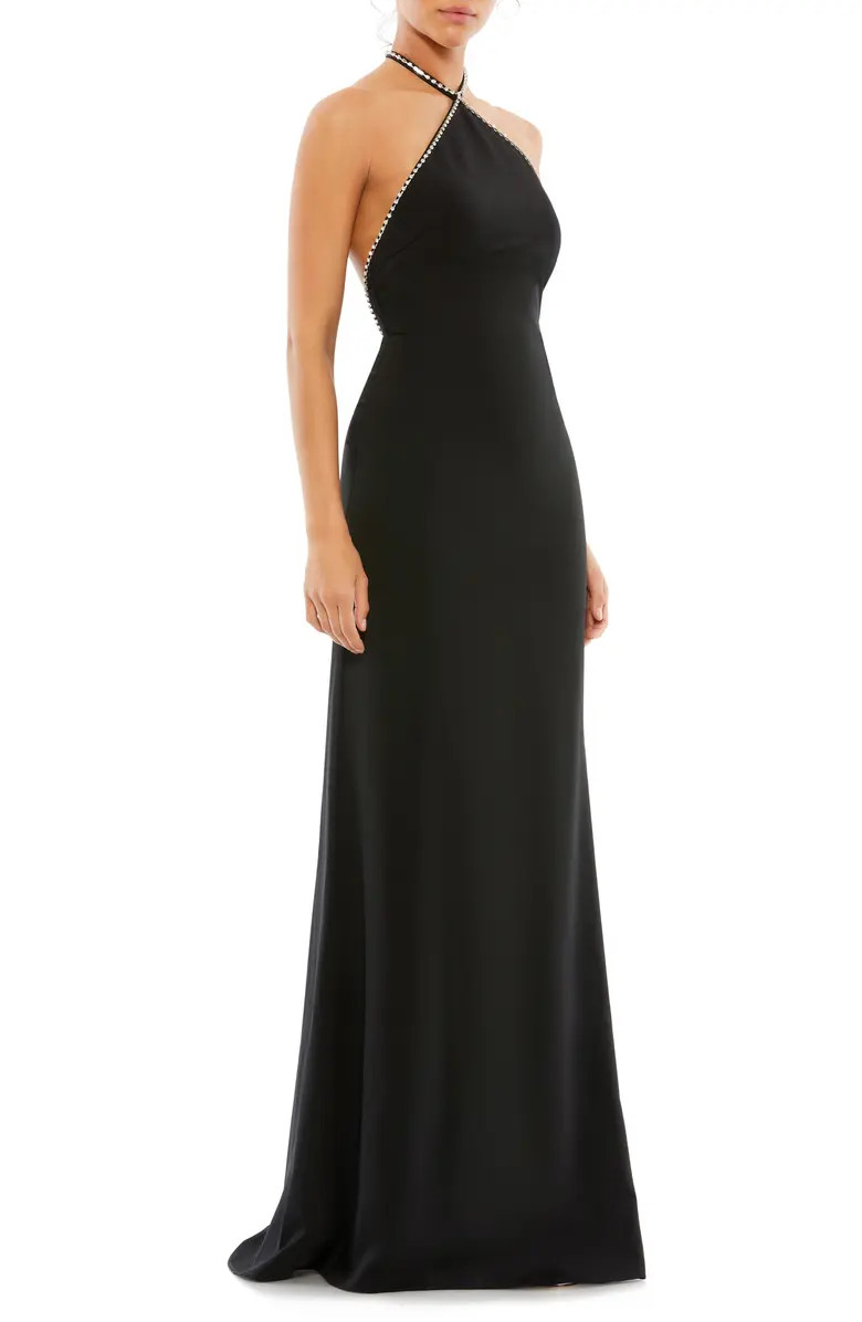 Mac Duggal Halter Neck Trumpet Gown | Nordstrom | Nordstrom