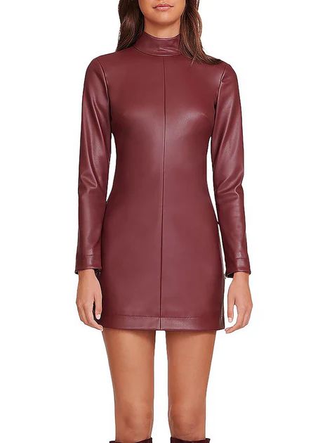 Womens Faux Leather Short Mini Dress | Shop Premium Outlets