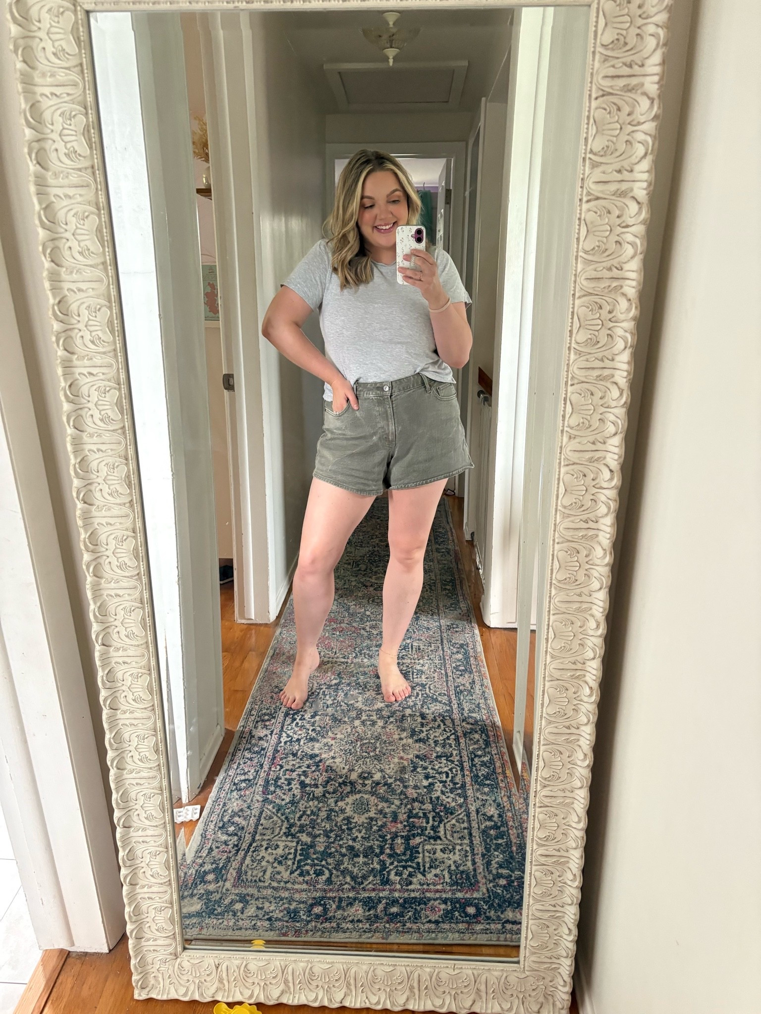 Loving the color of these midrise a-line shorts. They’re the perfect length! My booty cheeks aren’t hanging out, but they’re not too long either.

#LTKootd #LTKMidsize #LTKSaleAlert