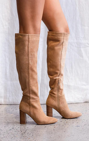 Billini Quartz Tall Boot ~ Tan Suede | Show Me Your Mumu