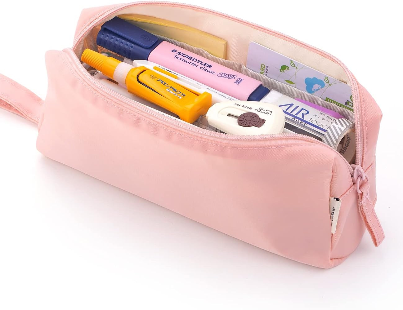 HVOMO Pencil Case, soft Pencil Pouch,Durable Pencil Bag,Simple Stationery Bag,School Office Aesth... | Amazon (US)