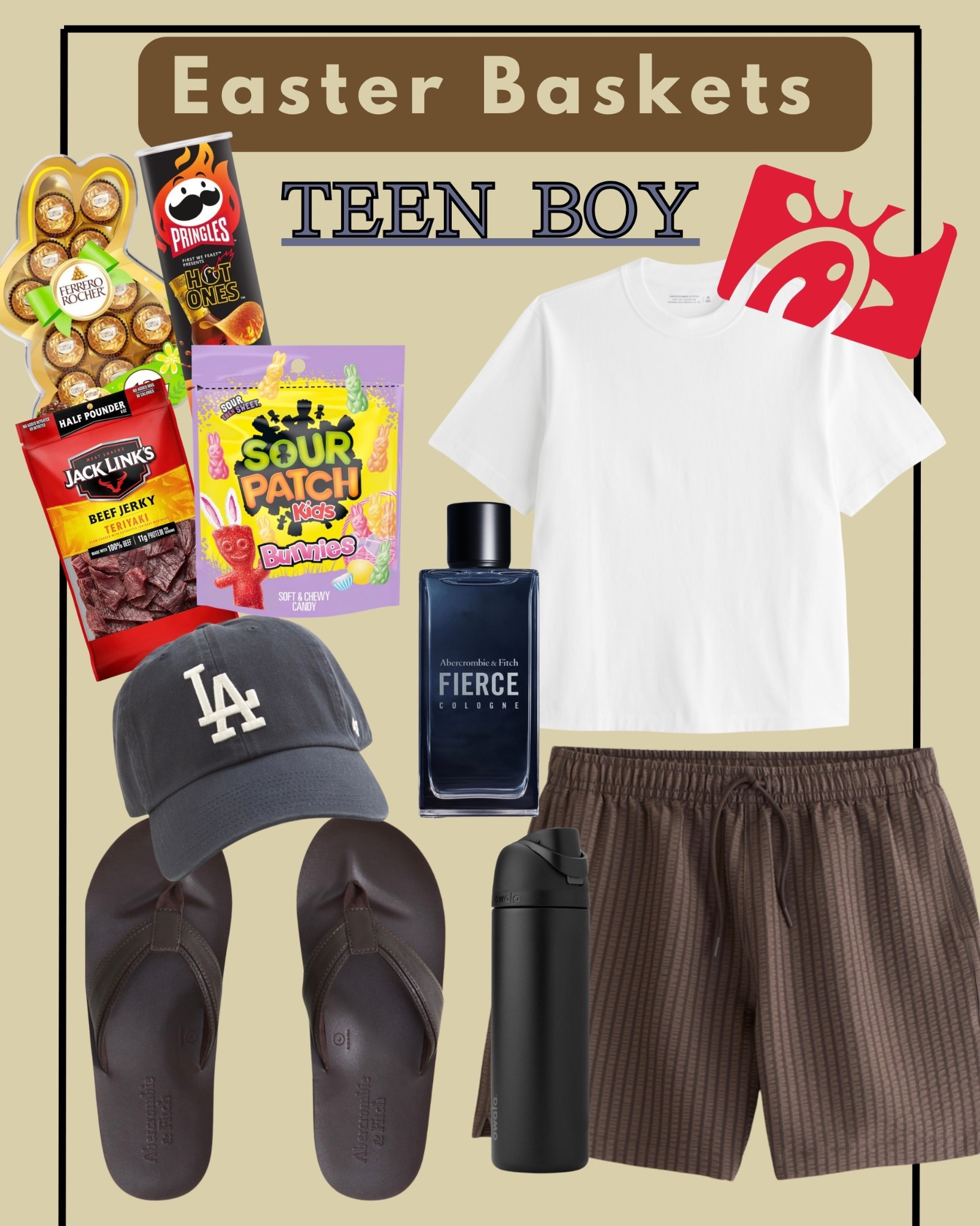 Teen Boy Easter Basket Idea 🐰
Sharing some fun basket ideas for teen boys! I mixed snacks, everyday essentials, and a few things he’ll actually use like cologne, comfy clothes, and slides. Linking everything here!

#LTKFamily
#LTKMens
#LTKSeasonal
#LTKGiftGuide
#EasterBasketIdeas
#TeenBoyStyle
#abercrombie

#LTKmomlife #LTKSpringSale #LTKSwim