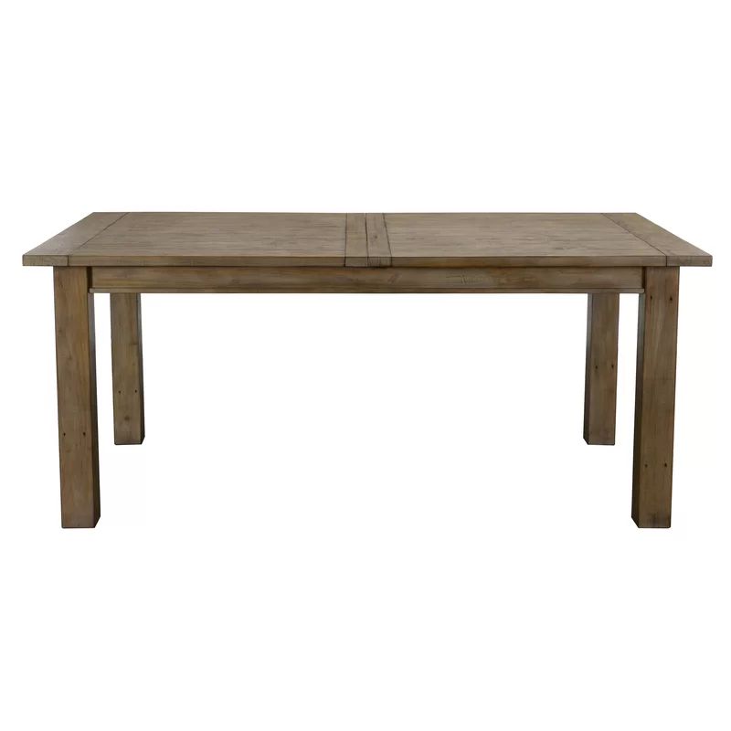 Egremt Driftwood Extendable Solid Wood Dining Table | Wayfair North America
