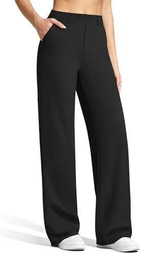 G4Free EverGoing Women's Wide Leg Dress Pants Pull On Stretchy High Waisted Casual Trousers with ... | Amazon (US)