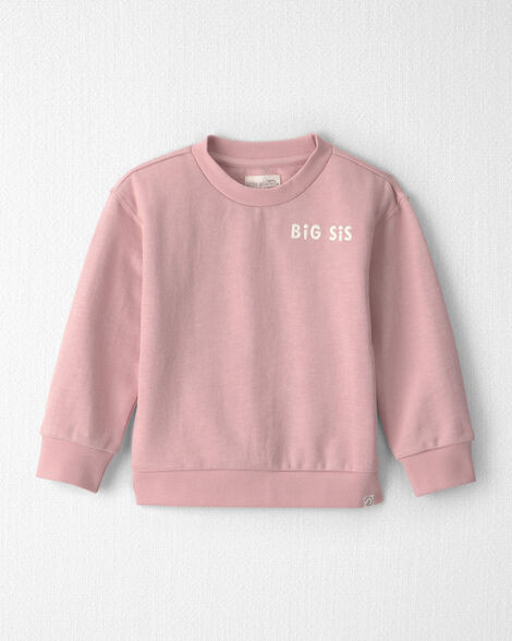Toddler Girl Organic Cotton Big Sis Pullover | Carter's Inc