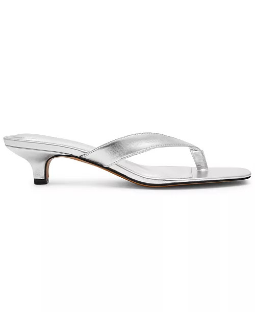 Tracie Kitten-Heel Thong Sandals | Macy's