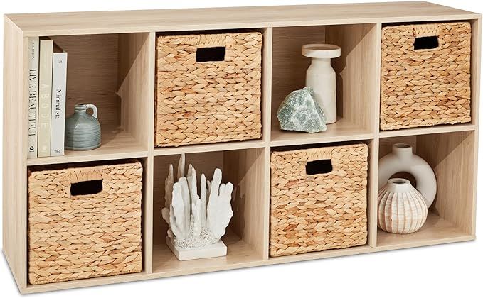 Best Choice Products 8-Cube Storage Organizer, 11in Shelf Opening, Bookcase, Display Shelf, Custo... | Amazon (US)