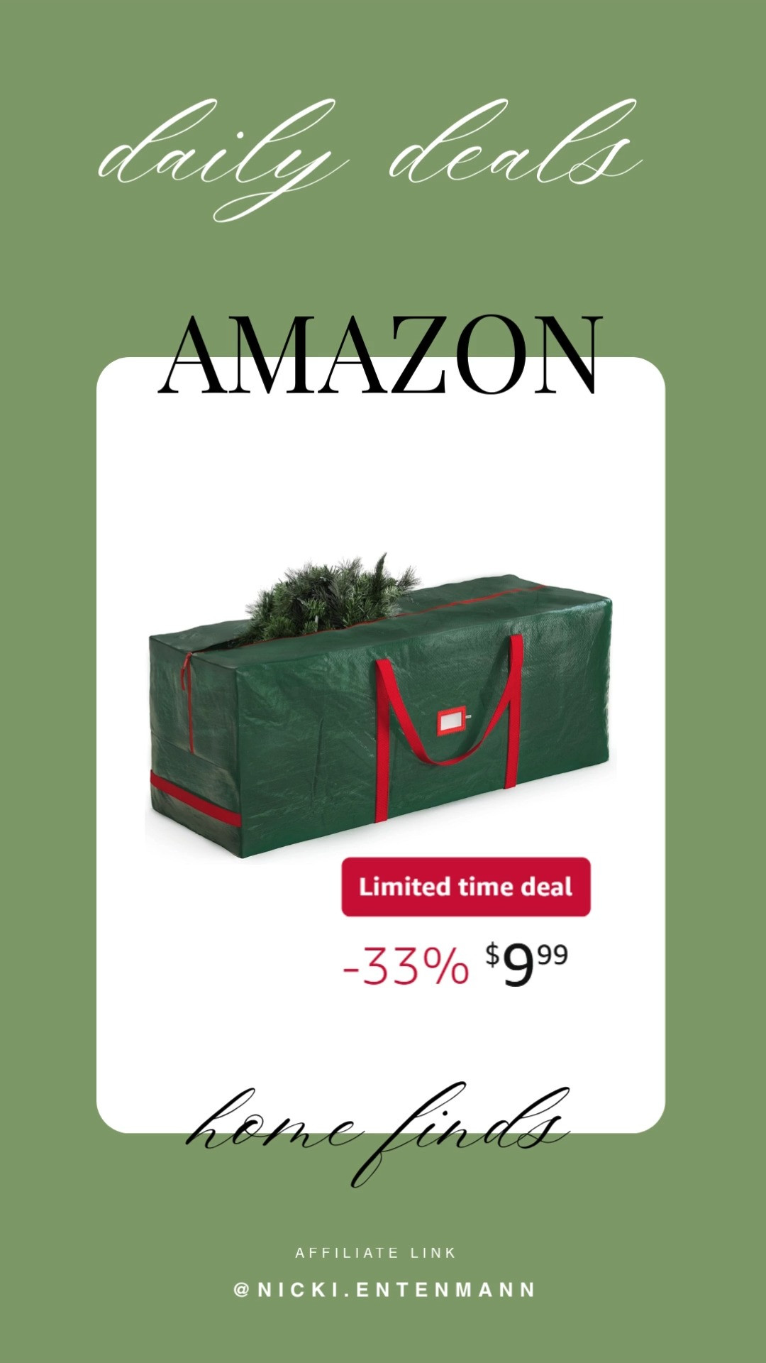This Zober large Christmas tree storage bag brings cheerful order and effortless ease to holiday cleanup with durable flair. #ChristmasStorage #TreeBag #HolidayEssentials #ZoberStorage #HomeOrganization #SeasonalGear #FestiveCleanup #DurableDesign #PracticalStyle #TrendyHome 🎄✨👜
 

 #LTKSeasonal #LTKHome #LTKSaleAlert