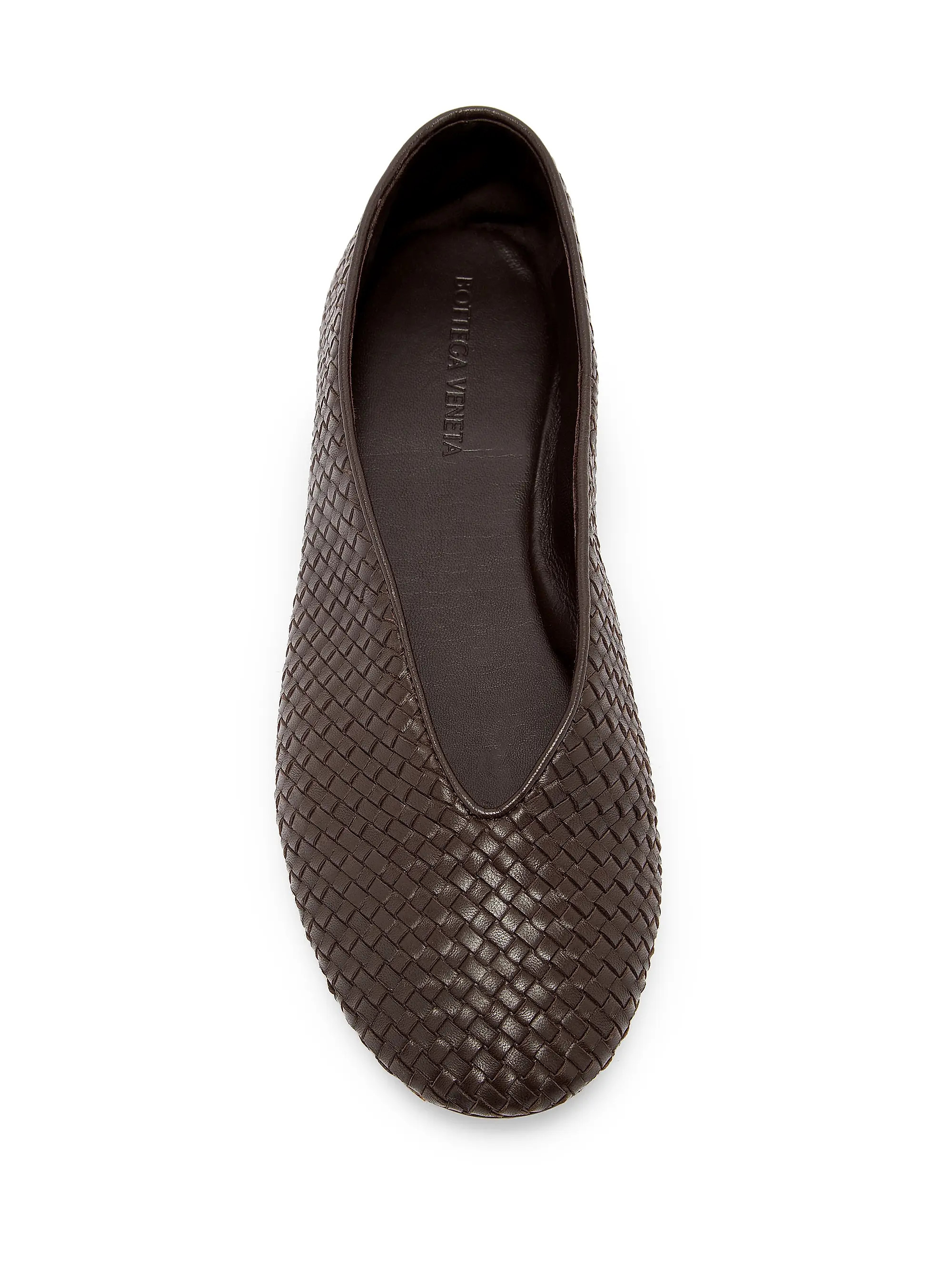 Rosa Intrecciato Leather Flats | Saks Fifth Avenue
