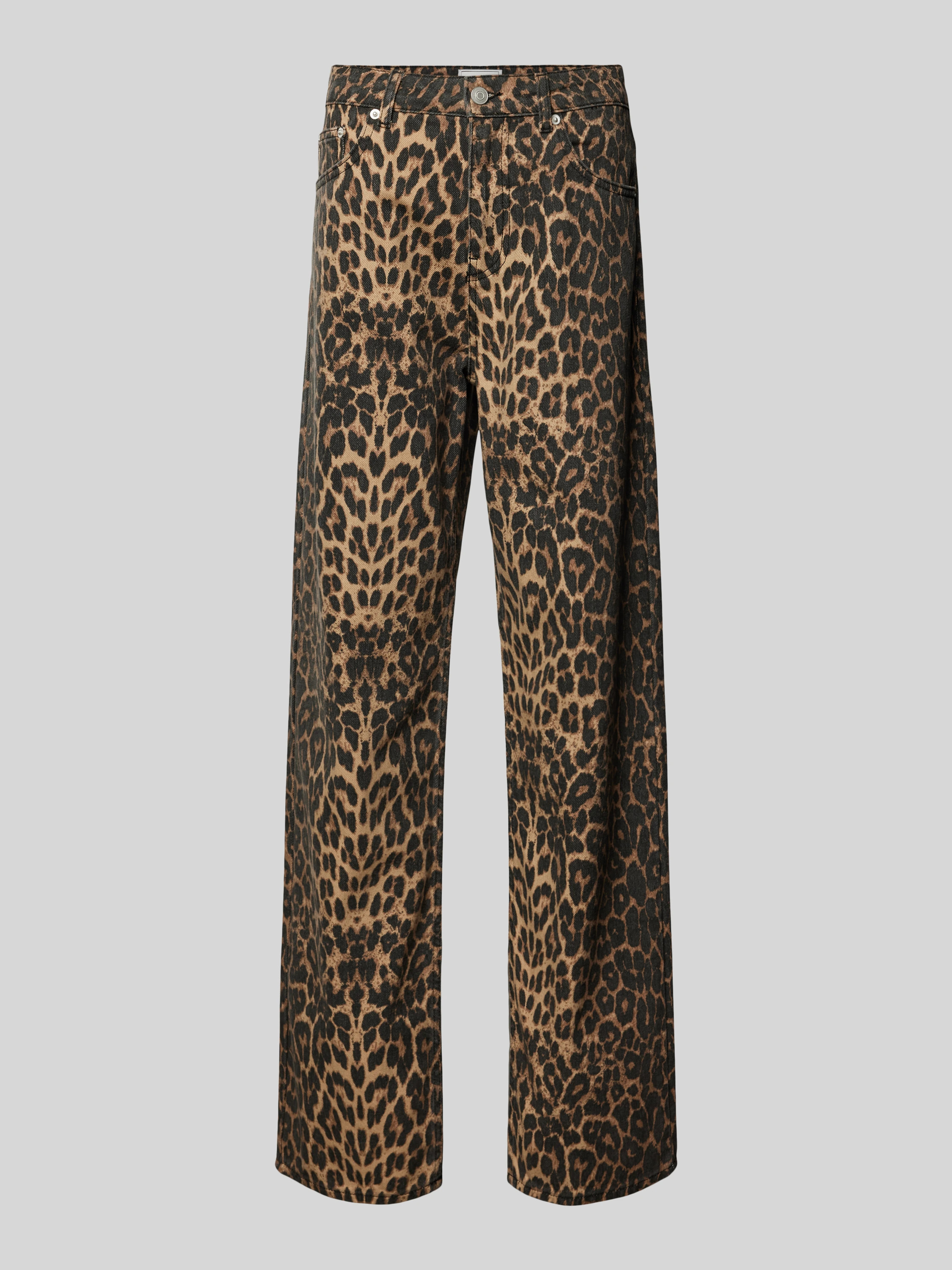 Regular Fit Jeans mit Animal-Print Modell 'Simona Leopard' in beige | Peek & Cloppenburg* Düsseldorf DE