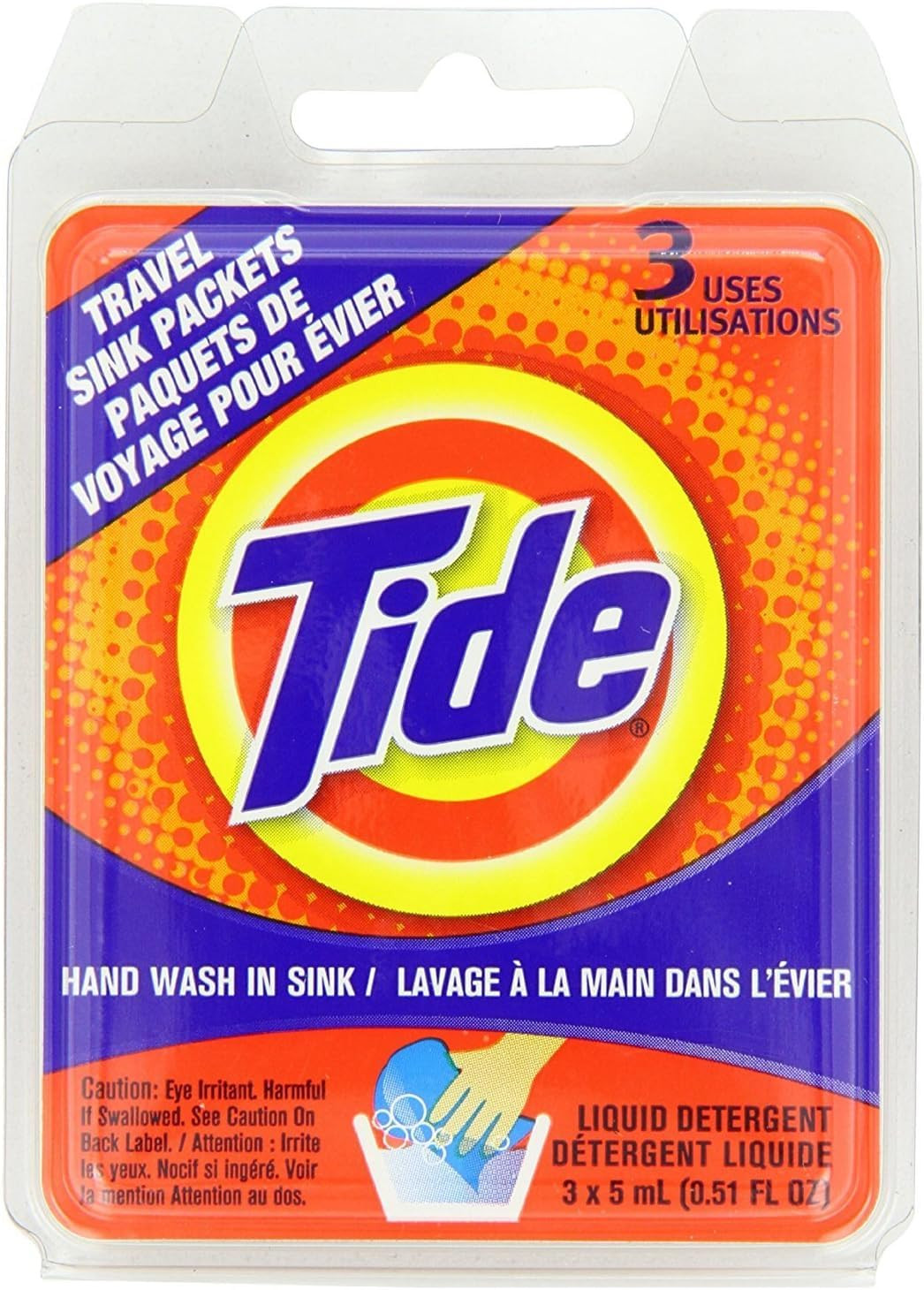 Tide Travel Sink Packets Size 3ct | Amazon (US)
