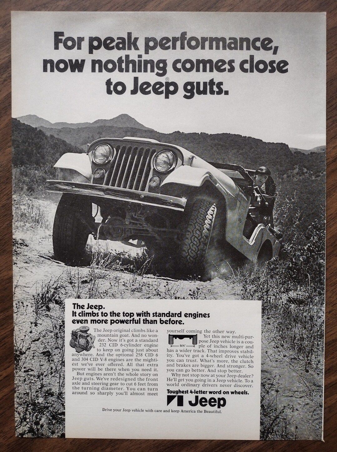 1970s Jeep Original Magazine Advertisement - Etsy | Etsy (US)
