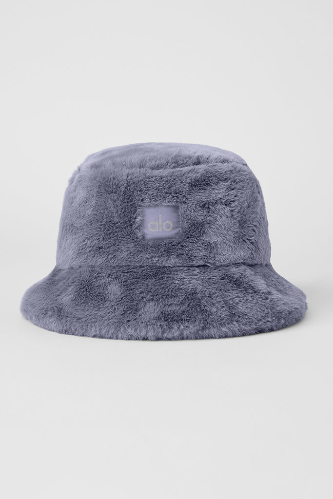 Faux Fur Bucket Hat - Fog | Alo Yoga (US)