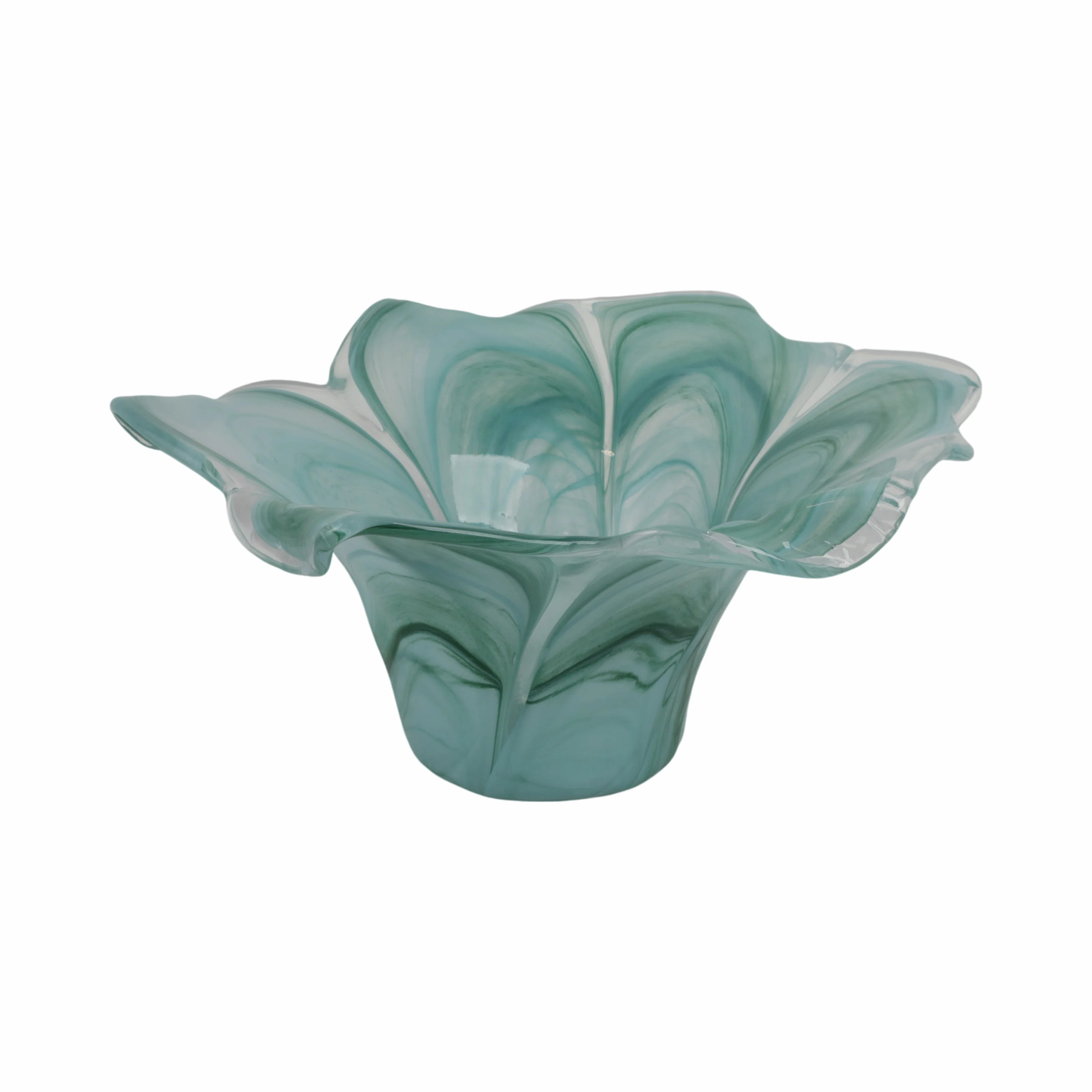 Swirl Flower-Shaped Decorative Bowl - Modern Glass Accent Bowl -  Elegant Home Decor Centerpiece ... | Wayfair North America
