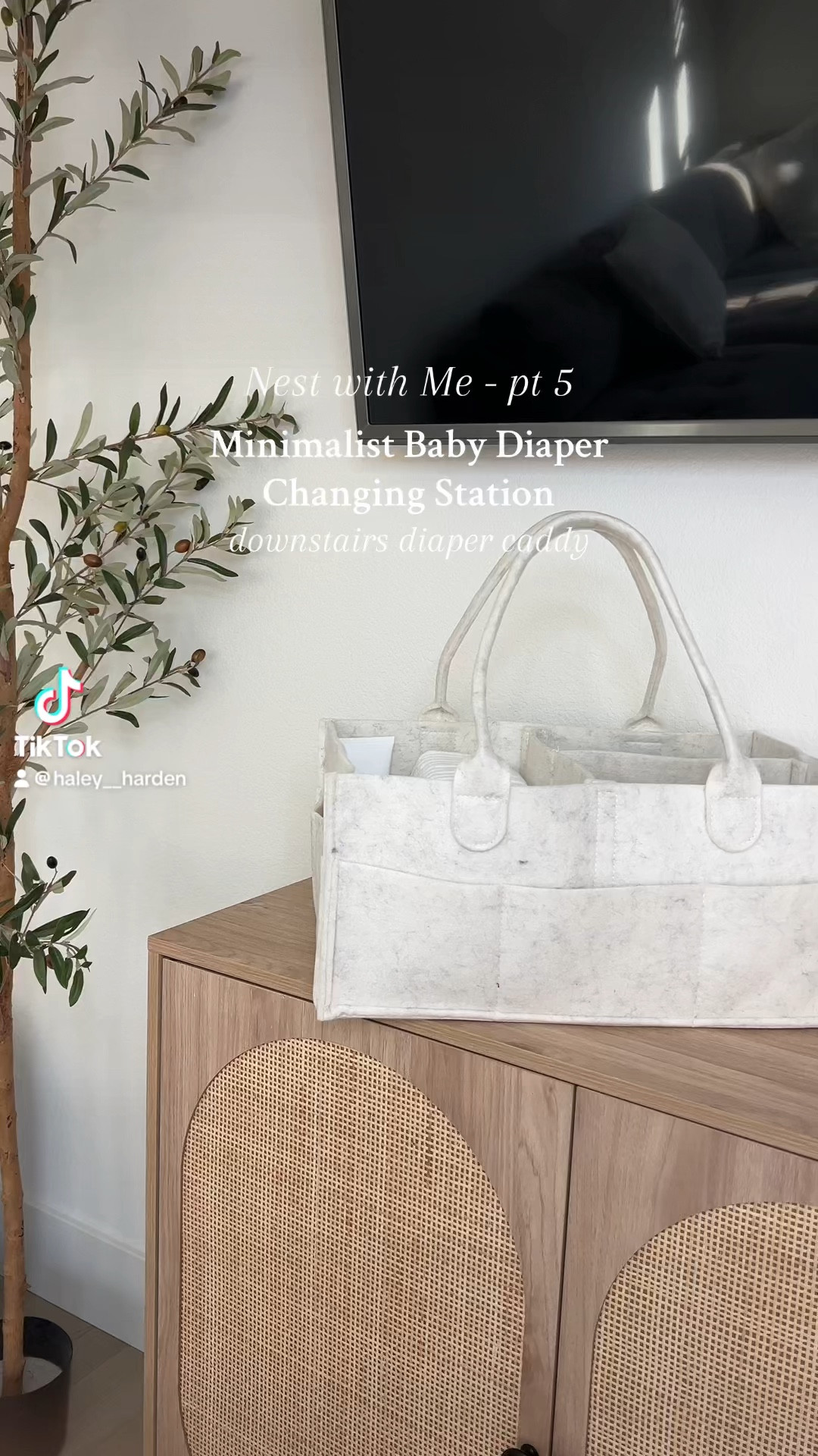 Minimalist diaper caddy for the downstairs living room! 

#LTKBaby #LTKFamily #LTKHome