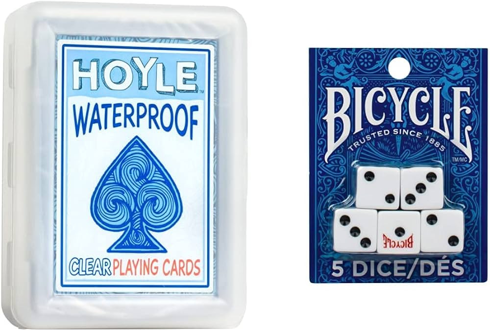 Bicycle and Hoyle Waterproof Tailgate Bundle: Hoyle Waterproof Playing Cards and Bicycle 5 Count ... | Amazon (US)