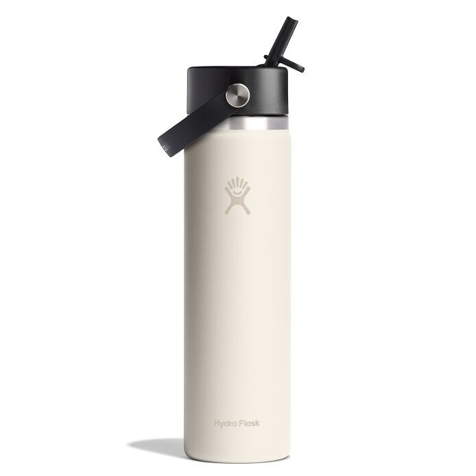 24 oz Wide Mouth with Flex Straw Cap | Hydro Flask
