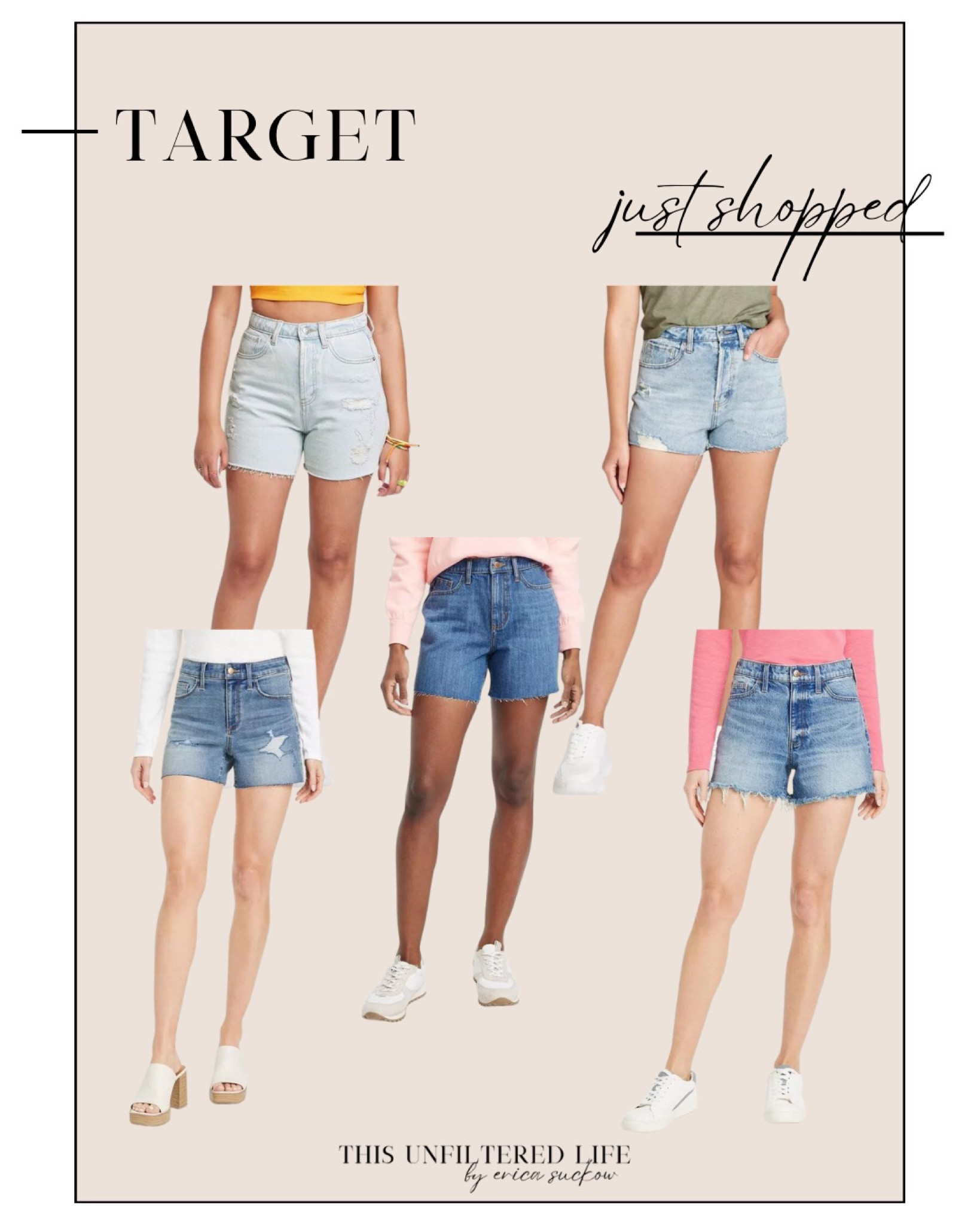 Target on sale distressed shorts