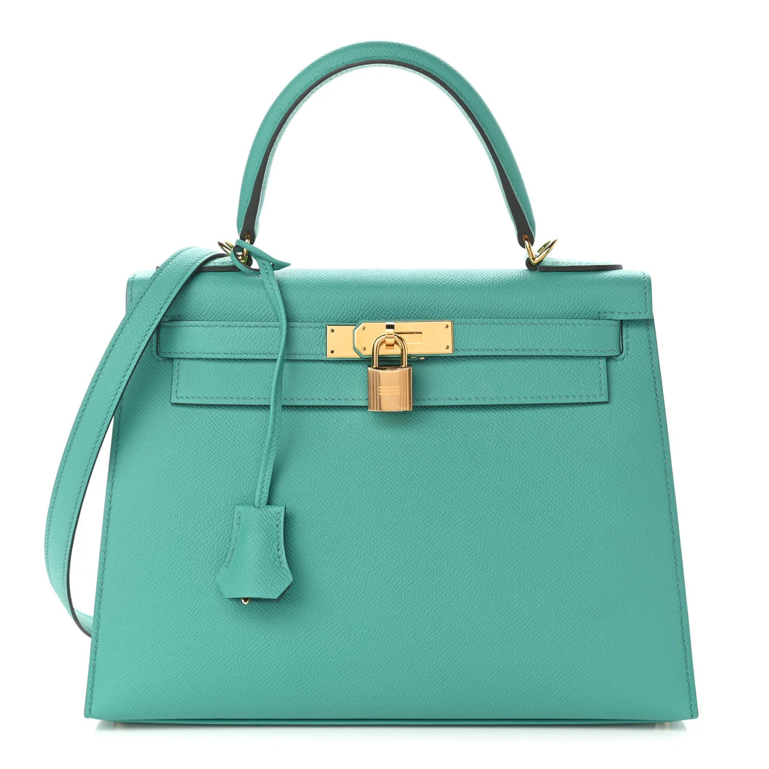 HERMES Epsom Kelly Sellier 28 Vert Verone | FASHIONPHILE (US)
